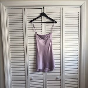 DANIELLE GUIZIO Sweetness Backless Cowl Dress in Lavender